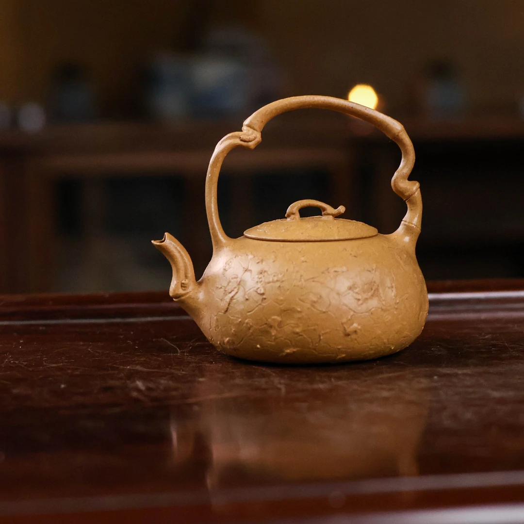 【陶珊居】供春提梁-亦缶-紫砂壶（窑云S0266）