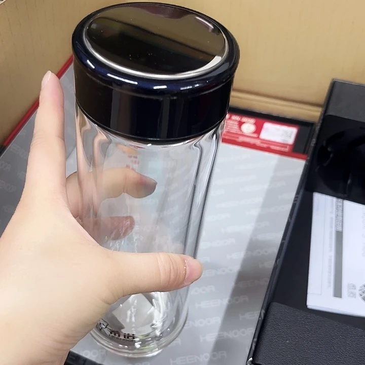 小熊双玻璃杯7076 300蓝色