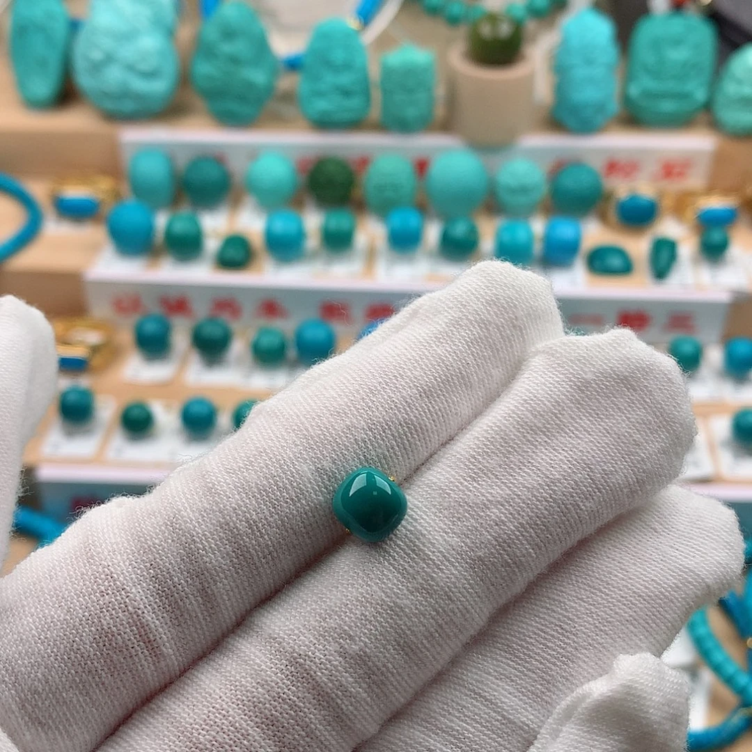 未镶嵌绿松石珠宝奇石7.5-6.6