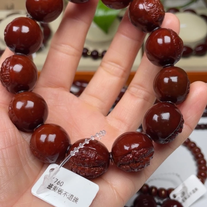 手串橄榄核@*包浆玉化