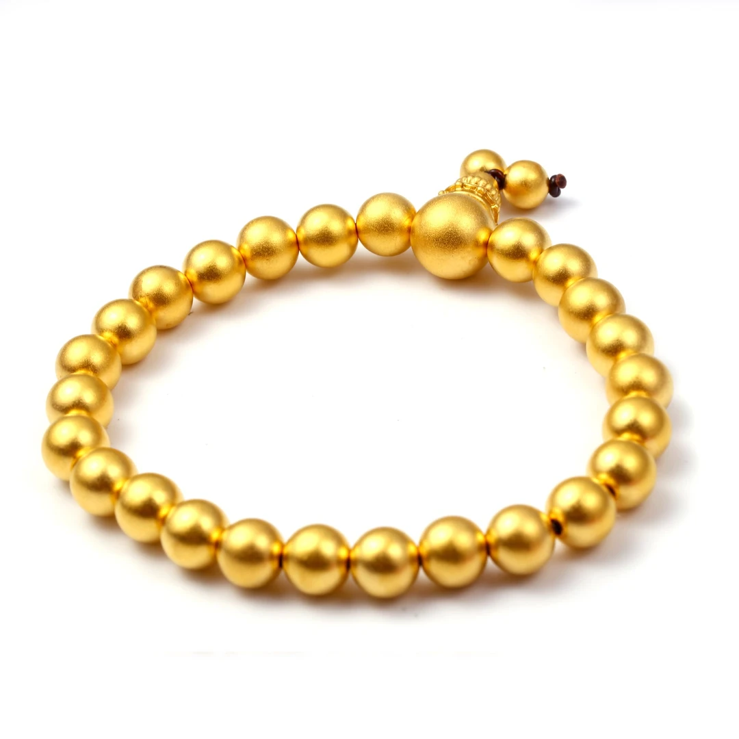 合金手链 8m磨砂珠手串