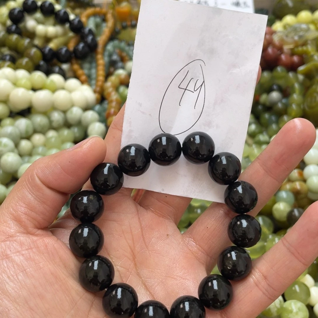 蛇纹石玉手链未镶嵌