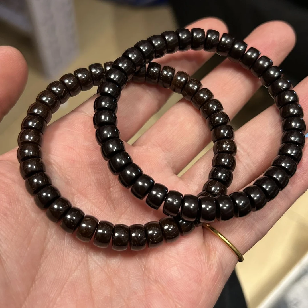 【曹美丽精选】H86834-椰蒂药片手串-多样性发其一-8mm左右