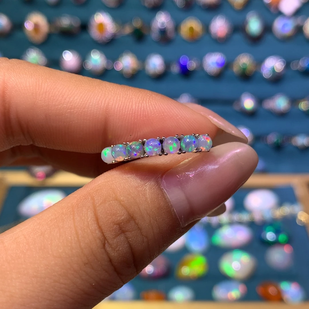 欧泊银S925镶嵌戒指款