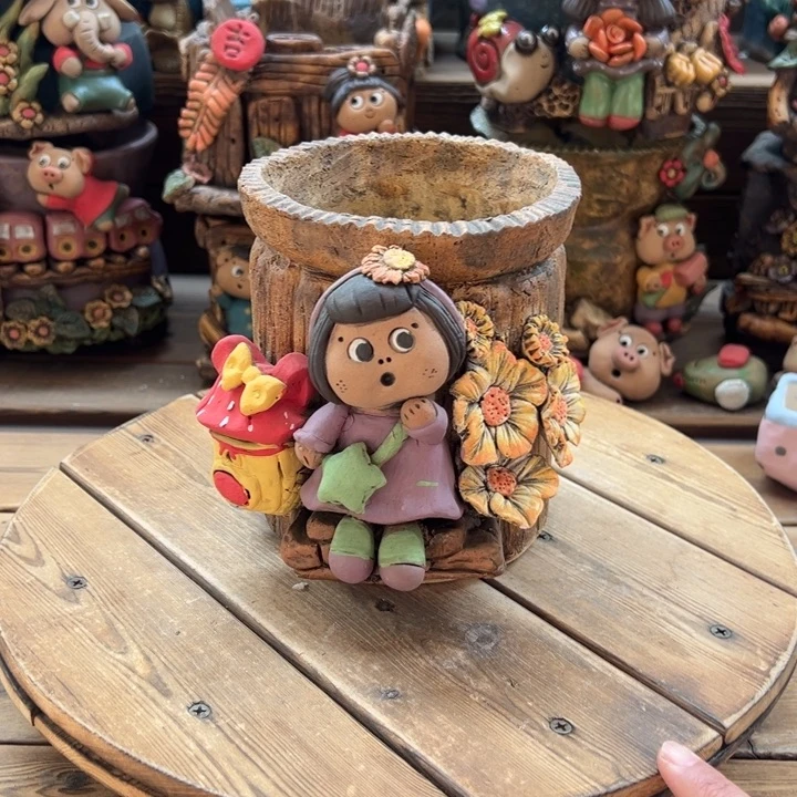 嘻哈多肉花盆百搭