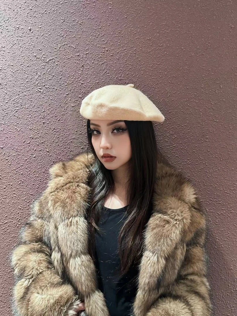 almira贝雷帽女秋冬毛呢日系蓓蕾帽显脸小ins英伦