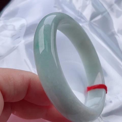 翡翠手镯未镶嵌正58.5无纹裂48小时鉴赏期