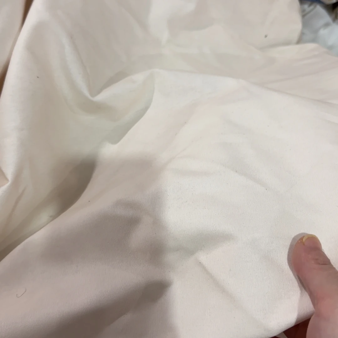 棉纯棉8安帆布1米价X1.5米宽块米白