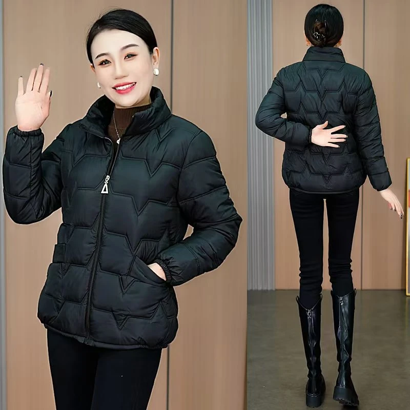小个子短款棉服2025超轻加厚棉服女新款棉袄女保暖修身立领棉服女