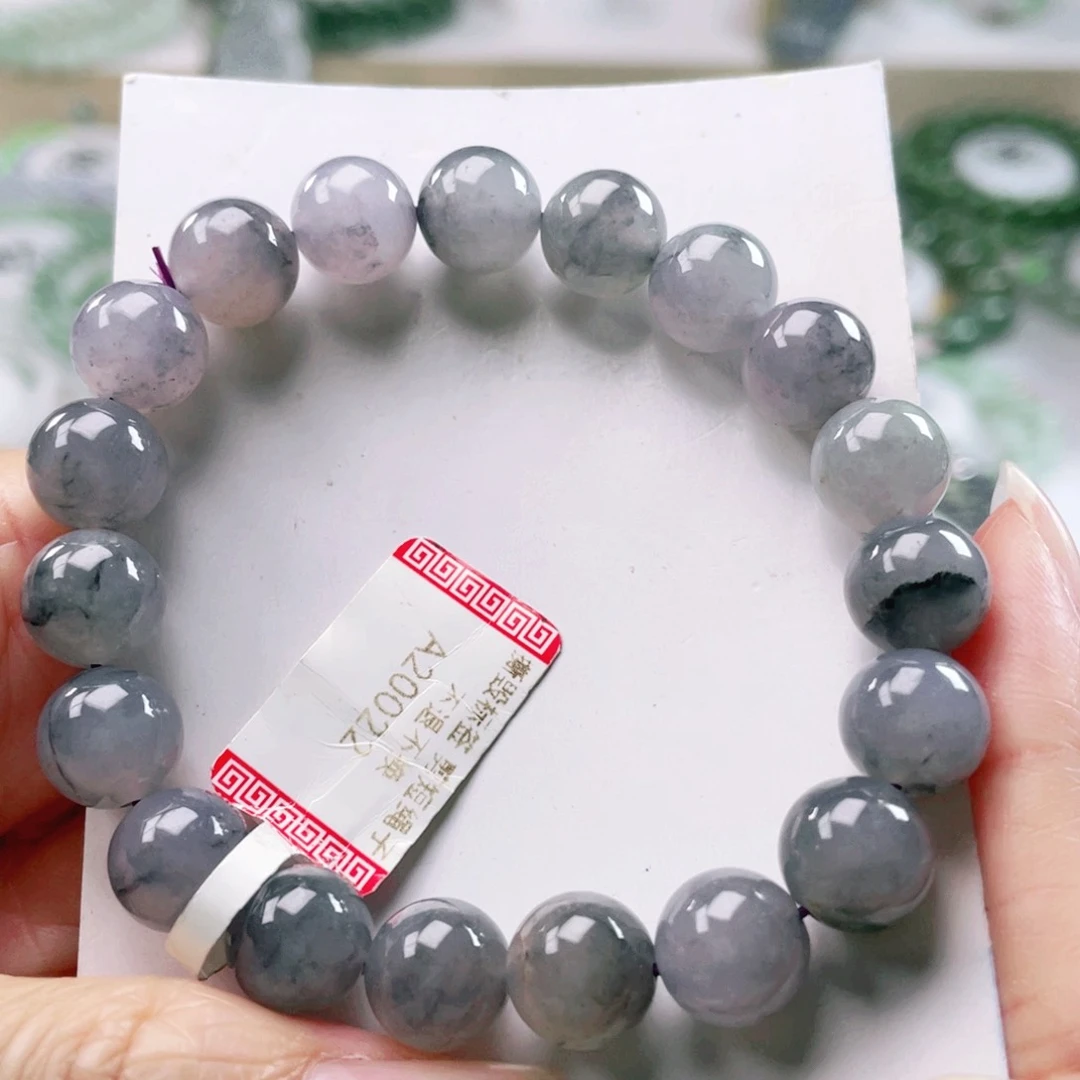 翡翠未镶嵌颈饰天然翡翠手串9.9mm左右