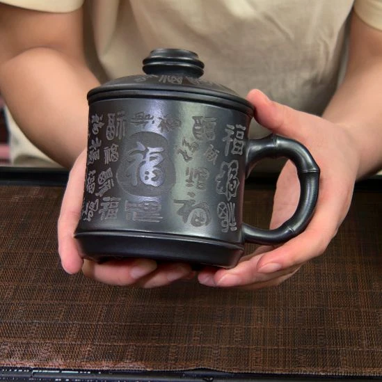 茶杯紫砂高货放漏