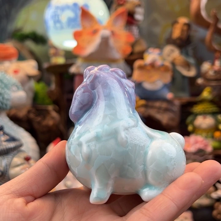 陶摆件小镇青花每日有新品