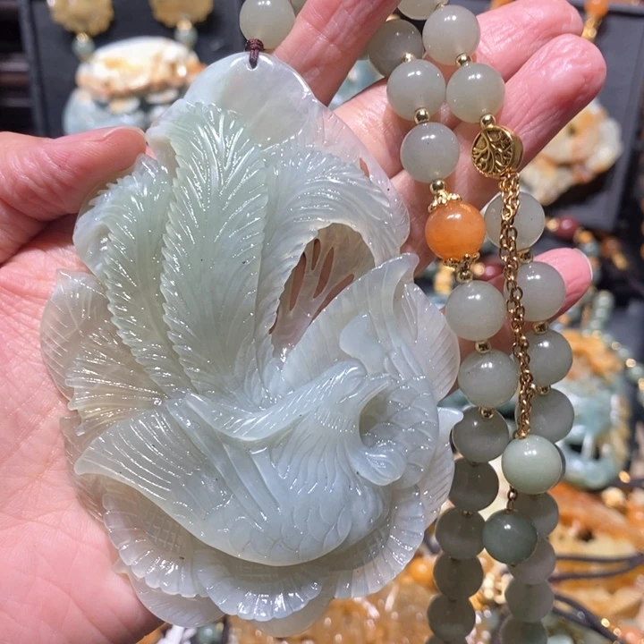 岫玉毛衣链未镶嵌