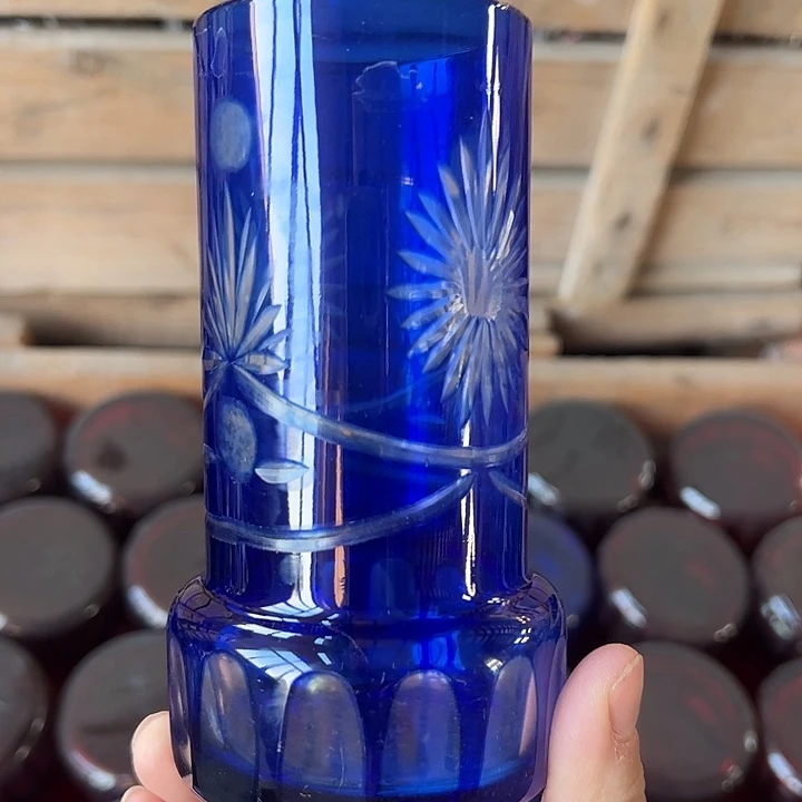 手柄款水晶玻璃微瑕一个