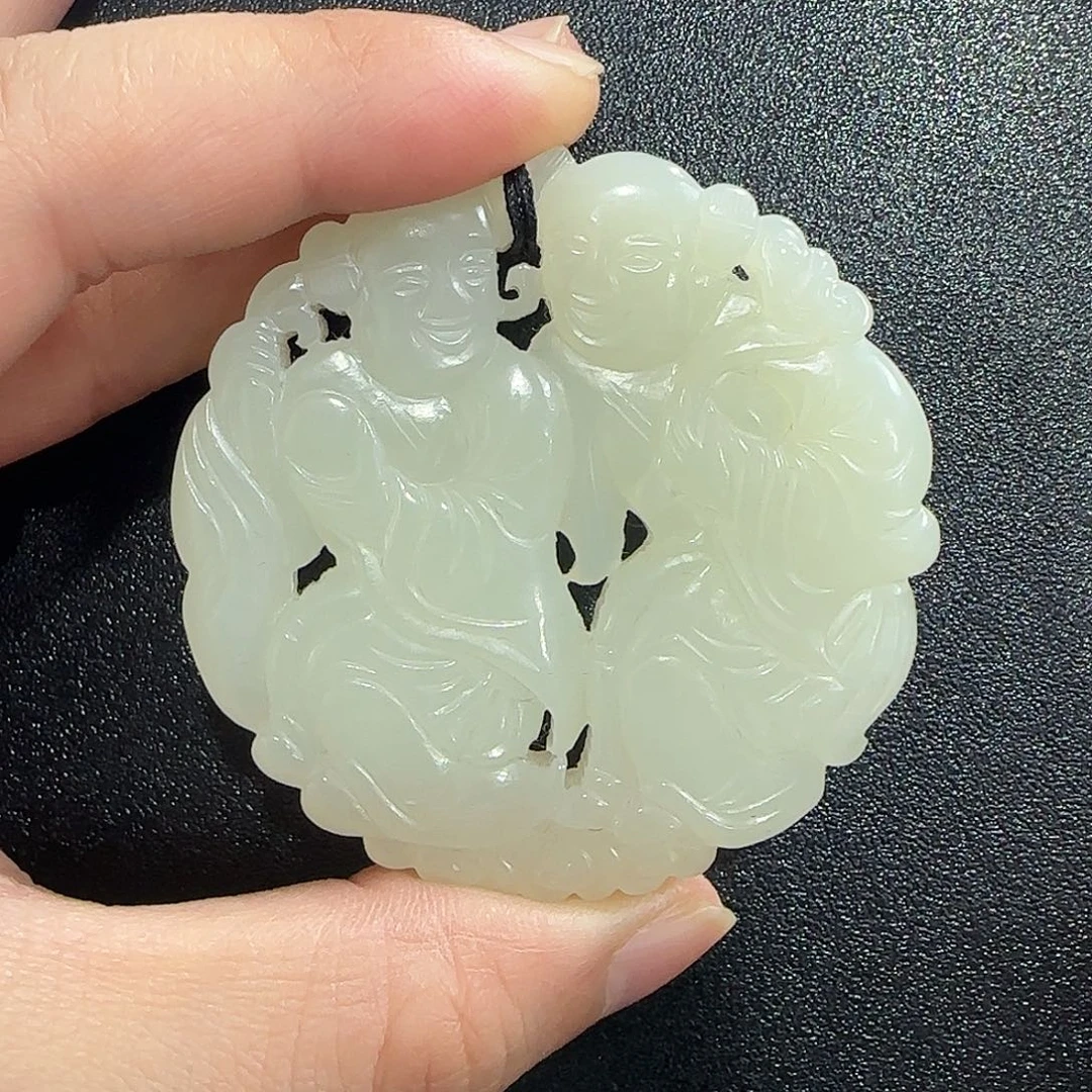 和田玉未镶嵌挂件