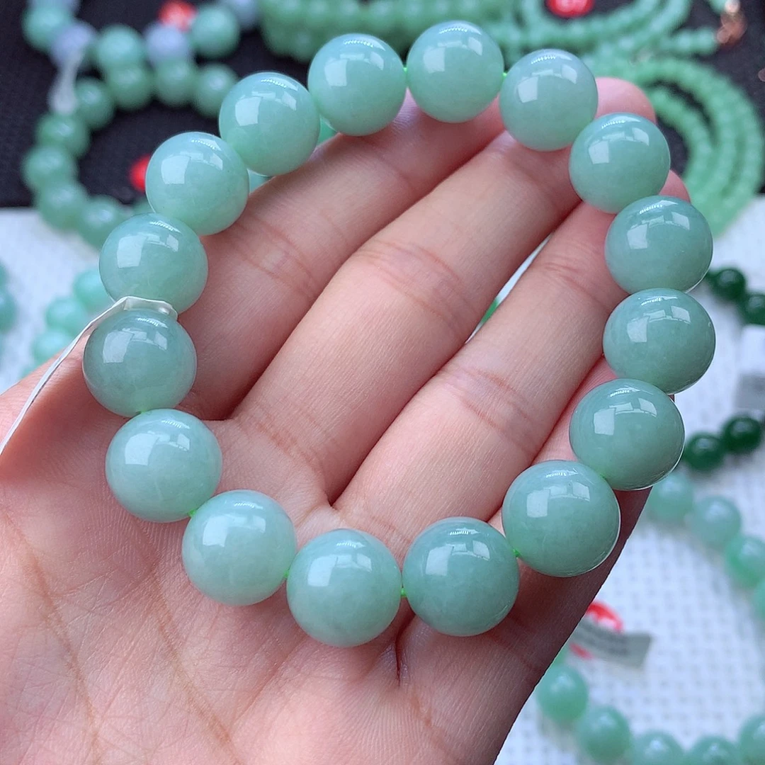 翡翠未镶嵌毛衣链卡13