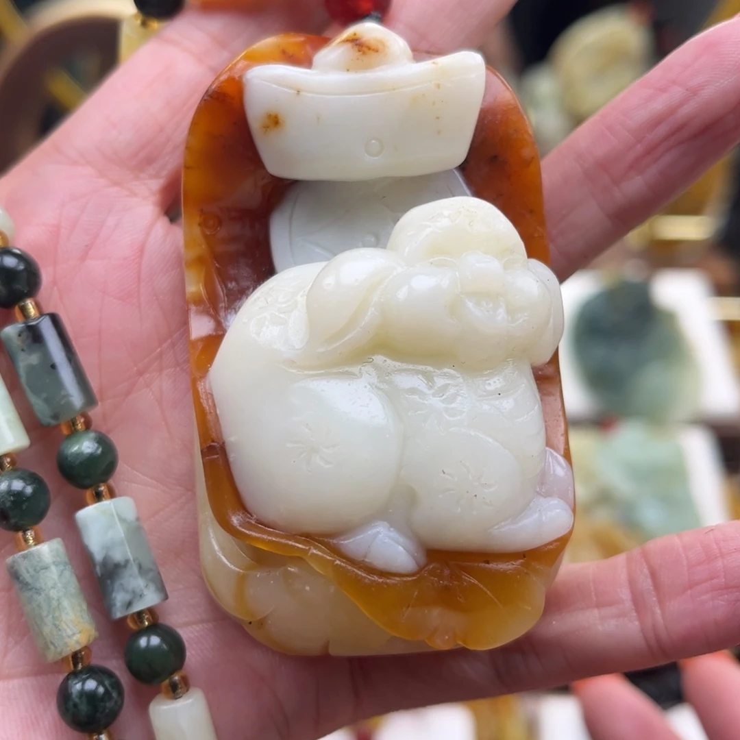 未镶嵌岫玉挂件挂件