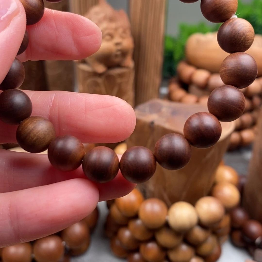 檀香木无事牌₍****₎老山檀香2.0奶香手串