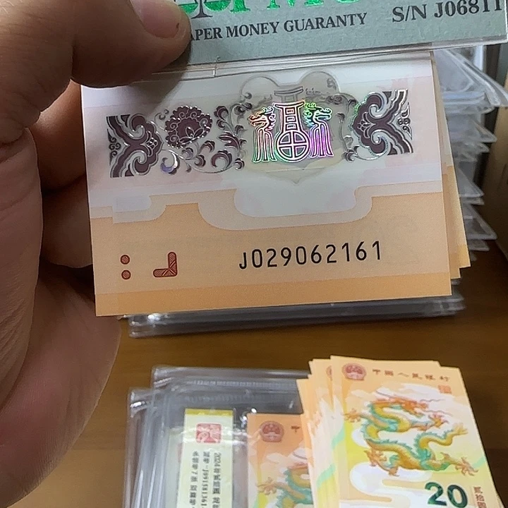 塑料J029062161龙钞标十包PMG
