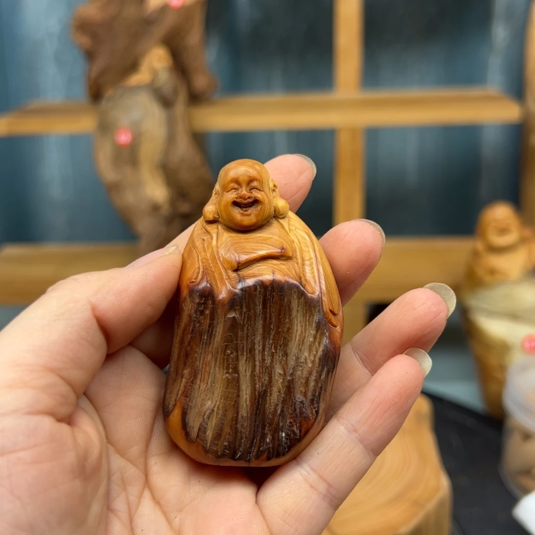 木语*崖柏木摆件手把件