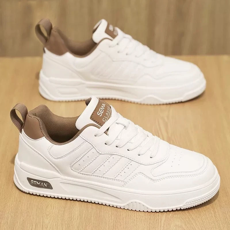 骄男鞋秋季透气白色板鞋学生厚底运动鞋小白鞋1022