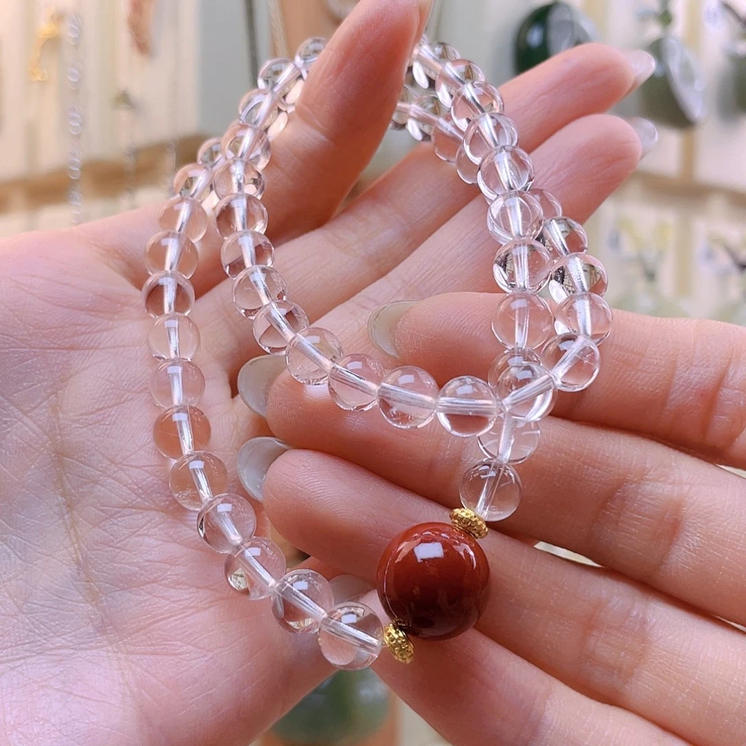 雨***竹未镶嵌水晶手串手串