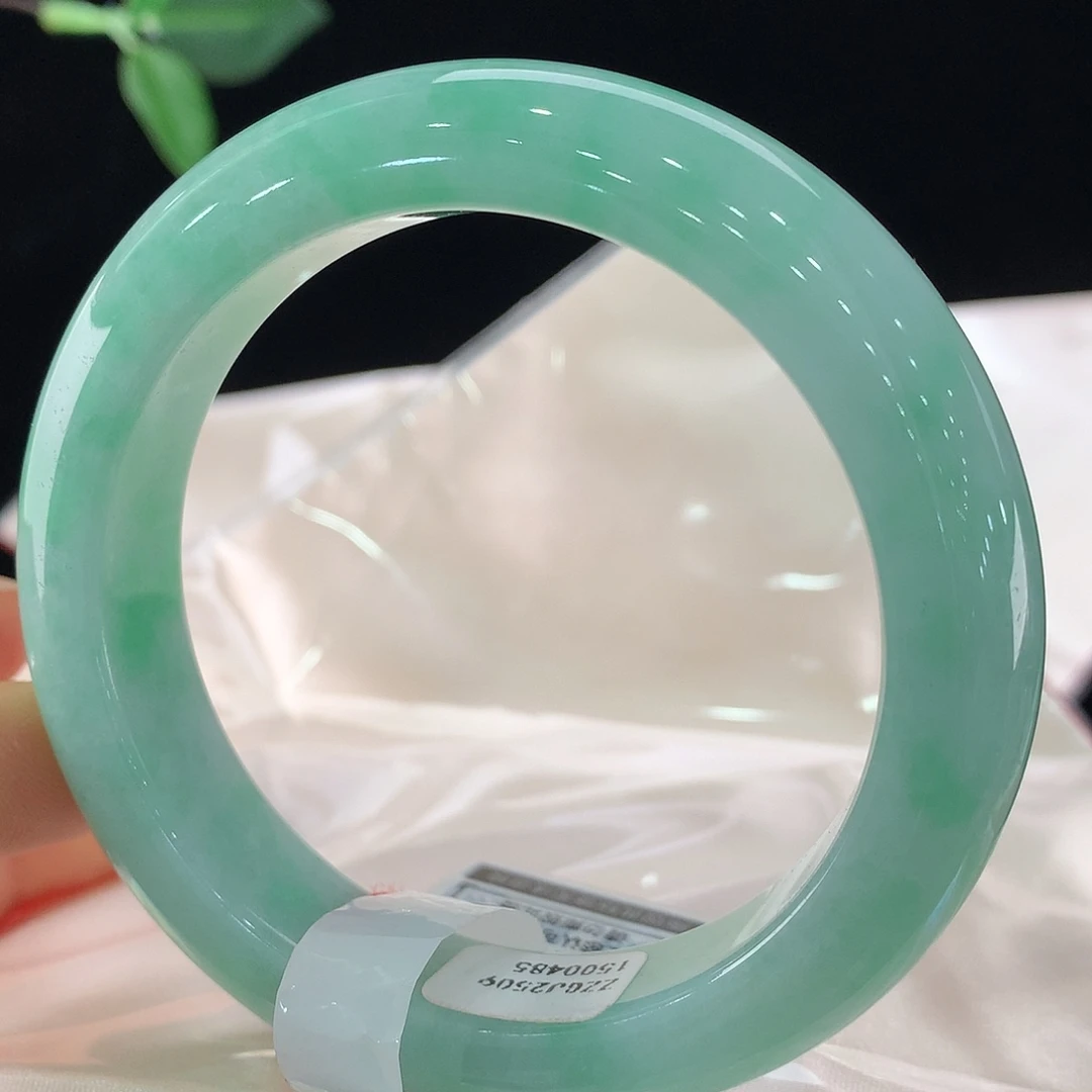 翡翠未镶嵌手镯0485