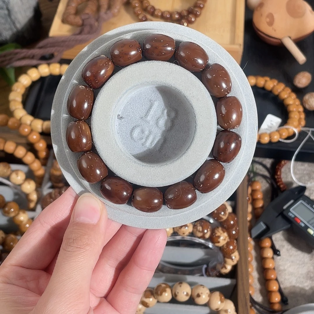 紫金鼠手串12+红油枣珠小全品