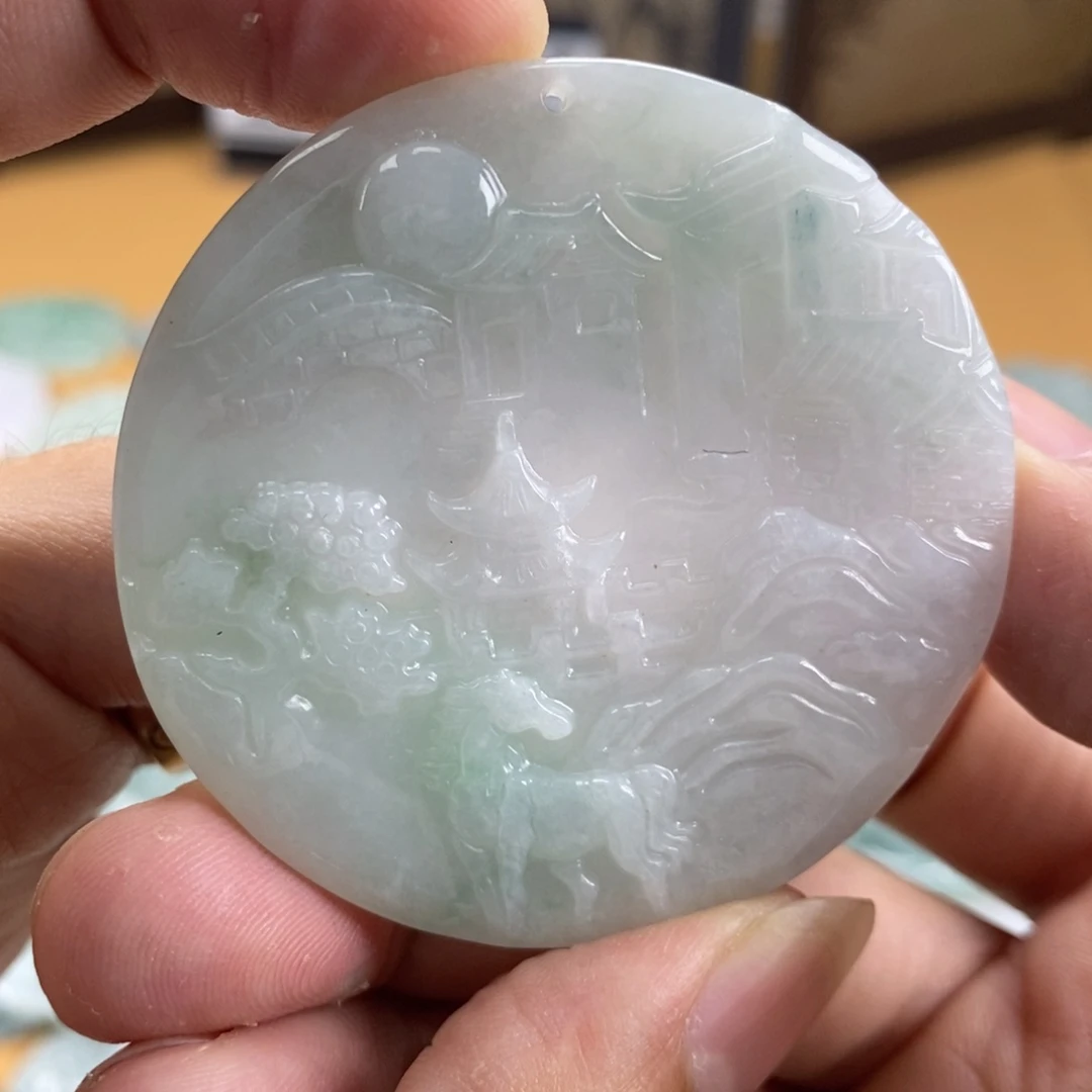 颈饰未镶嵌翡翠翡翠