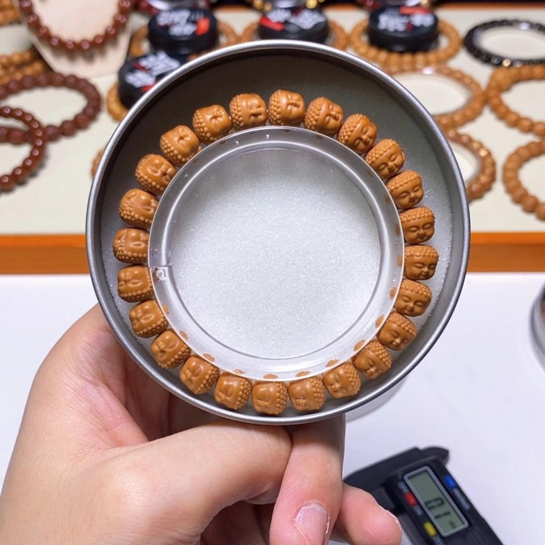 手串猴头核桃全品精工宝宝佛 尺寸10左右 馒头料