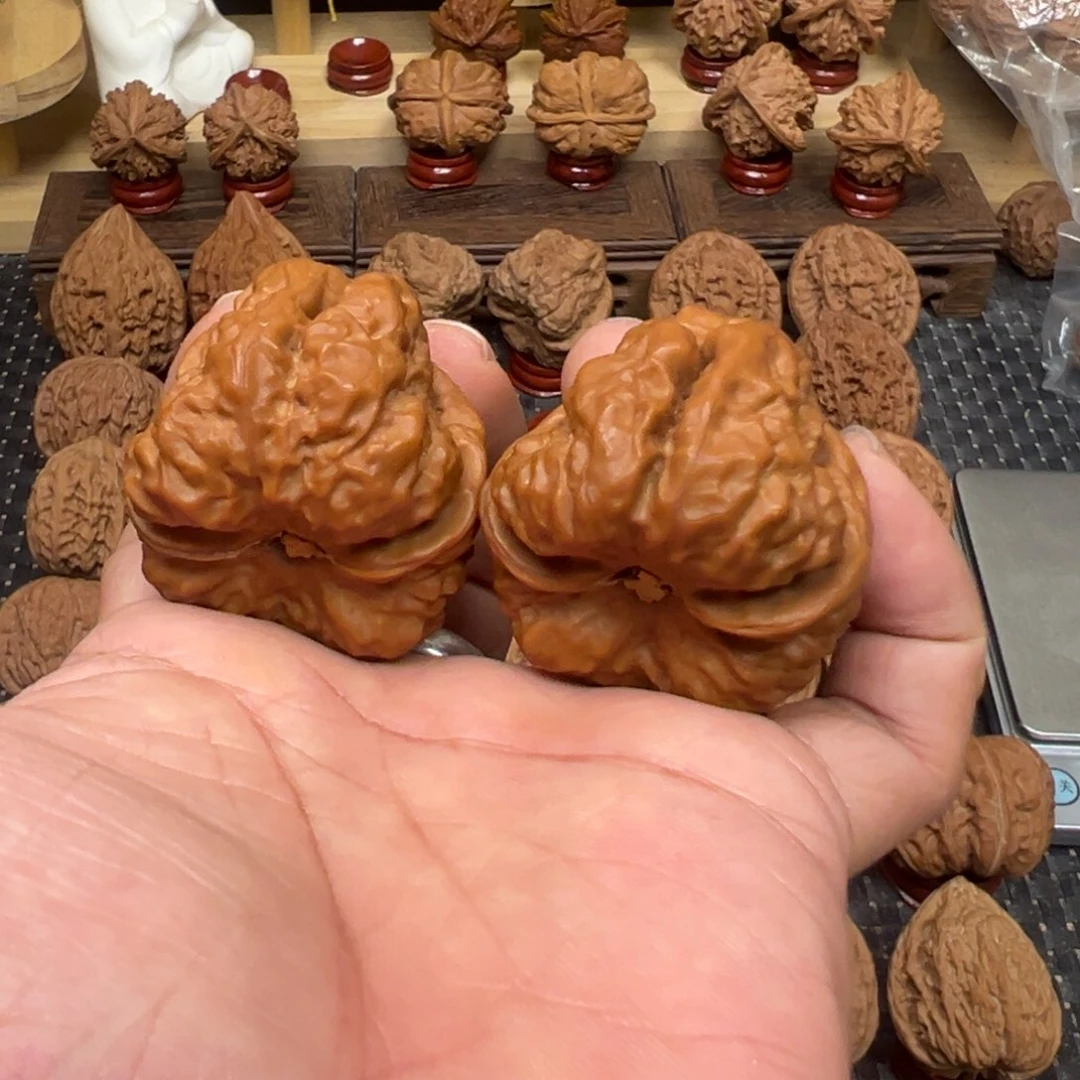 把件文玩核桃都**的全品蛤蟆头老狼自盘两天47