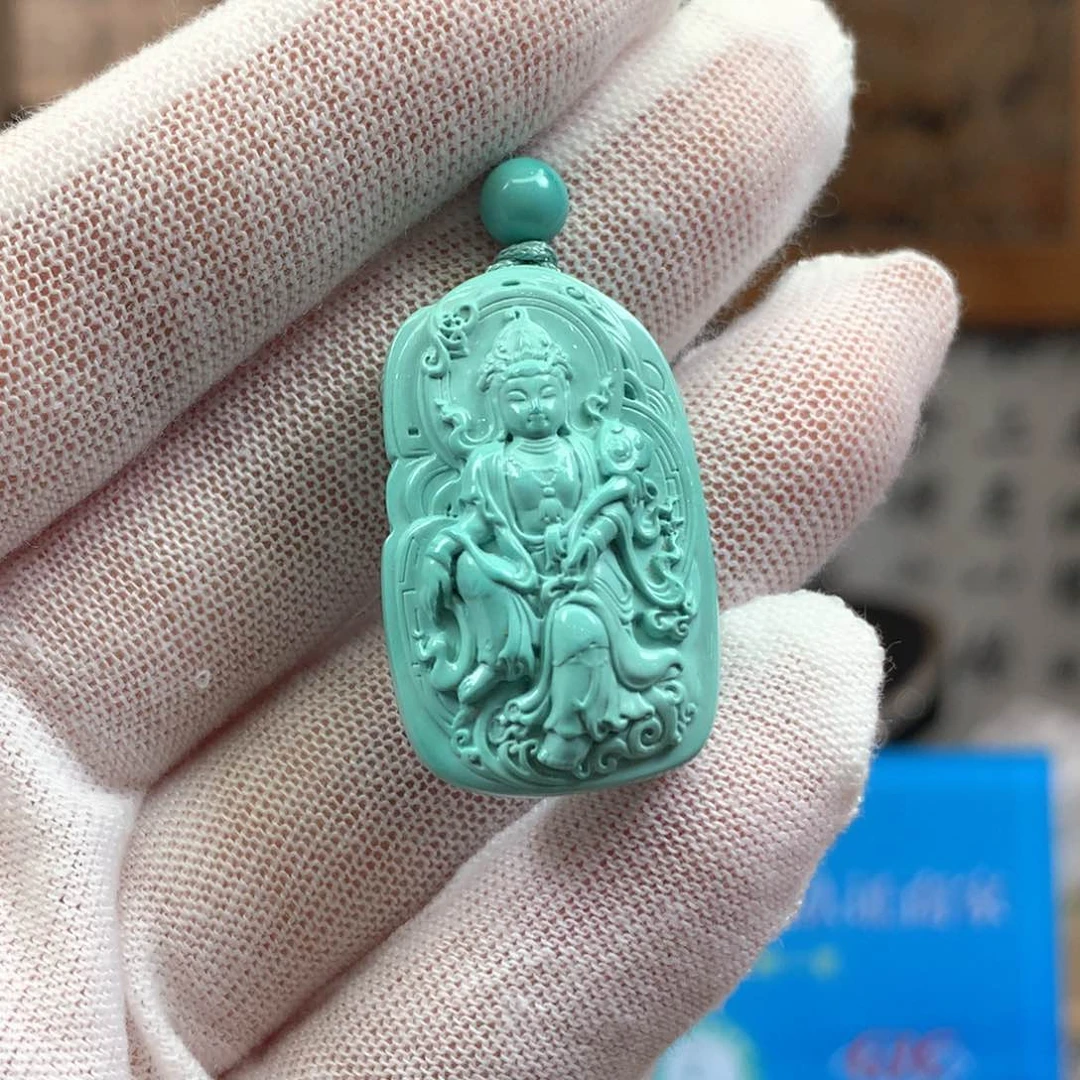 绿松石未镶嵌挂件?*尔