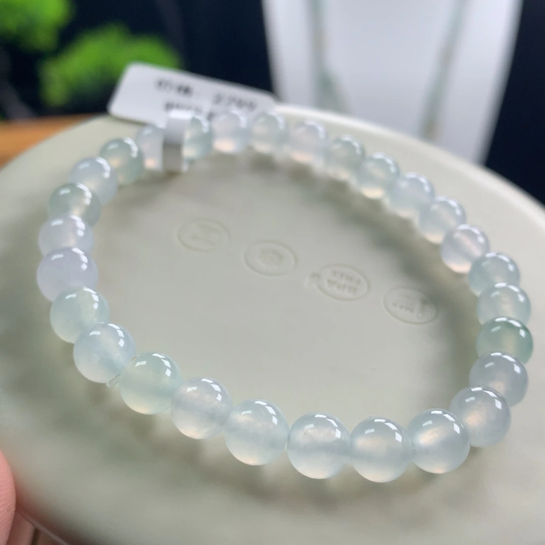 翡翠未镶嵌手链卡6.5