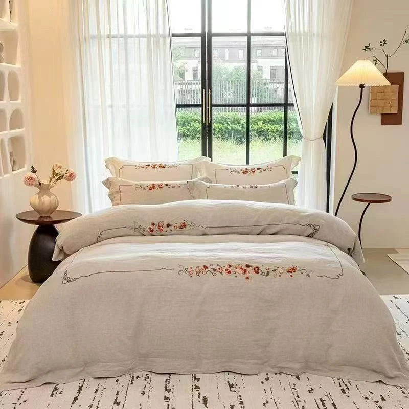 床盖【一路生花】1.8x2米 高端轻奢双人轻奢四季可铺可盖多功能盖毯