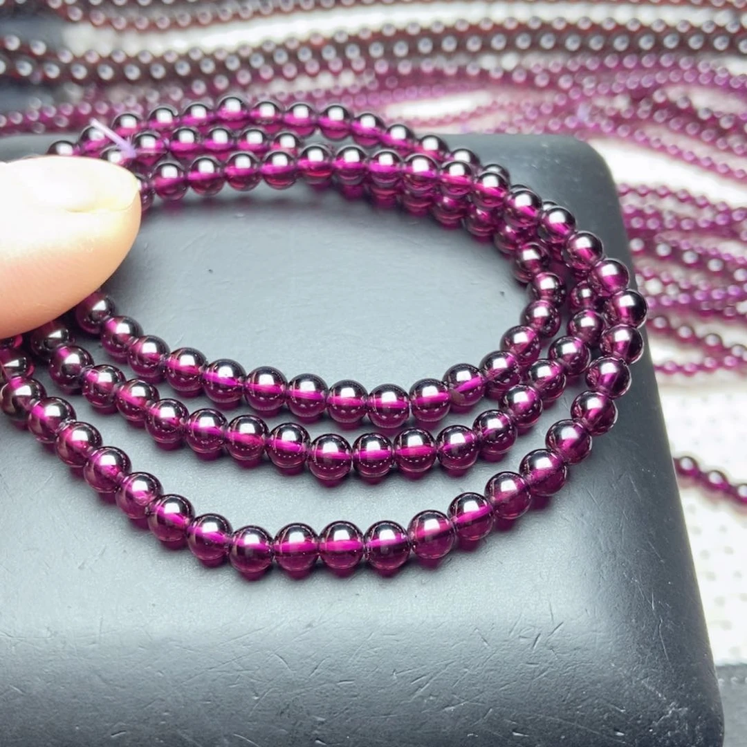 手链未镶嵌石榴石貔*4.9紫牙乌毕业级10A