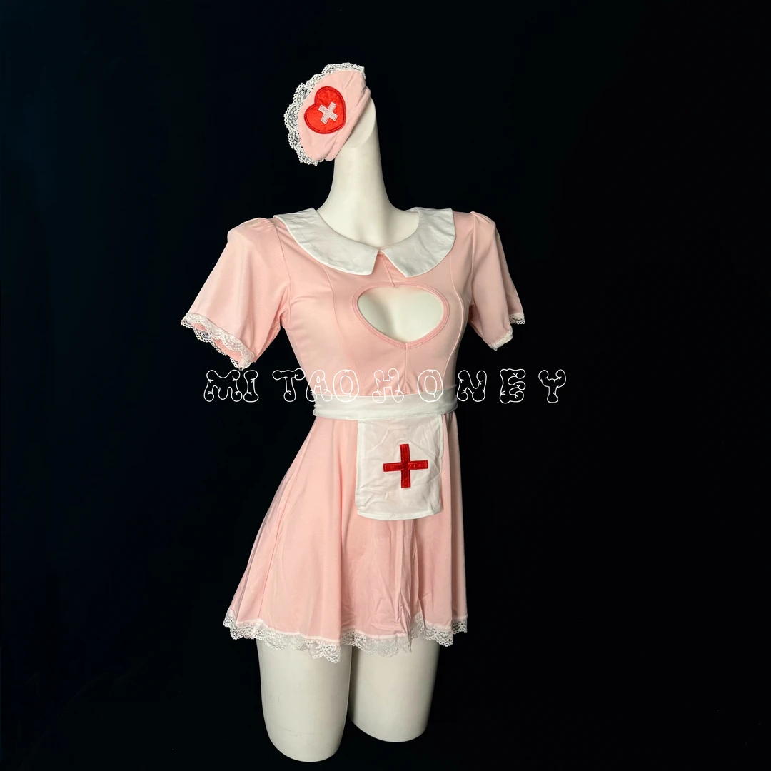 现货速发Mi Tao蜜桃女护纯欲性感睡裙约会穿搭