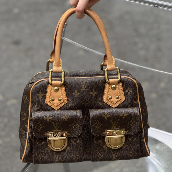 95新 LouisVuitton/路易威登 老花曼哈顿手提包