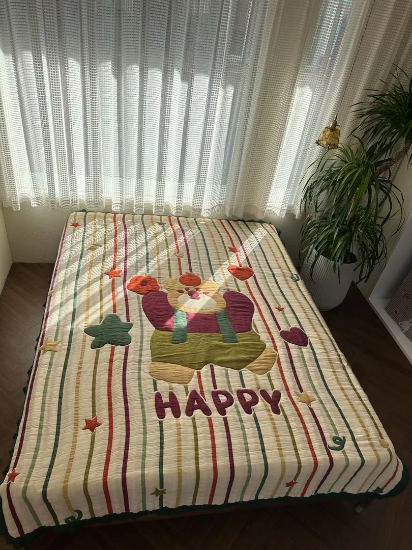 【欢呼熊】150*200cm单人泡芙被云朵棉被亲肤柔软泡芙被