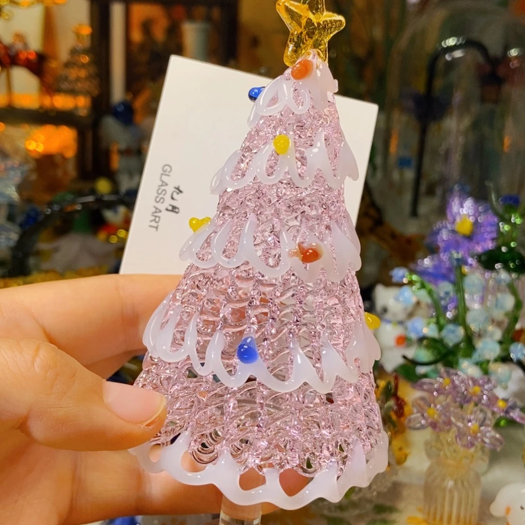 手工艺品琉璃粉白