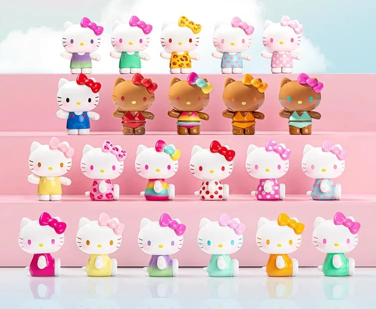 【拆盒】TOPTOYHello Kitty夏日彩虹糖系列盲袋可爱萌粒盲盒