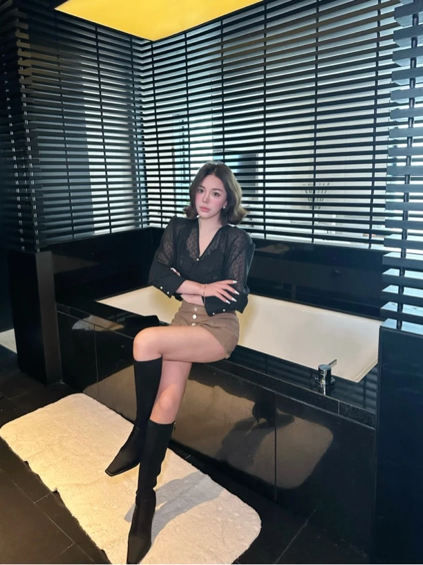 XIA.【韩元亿】韩式千金气质雪纺衬衫