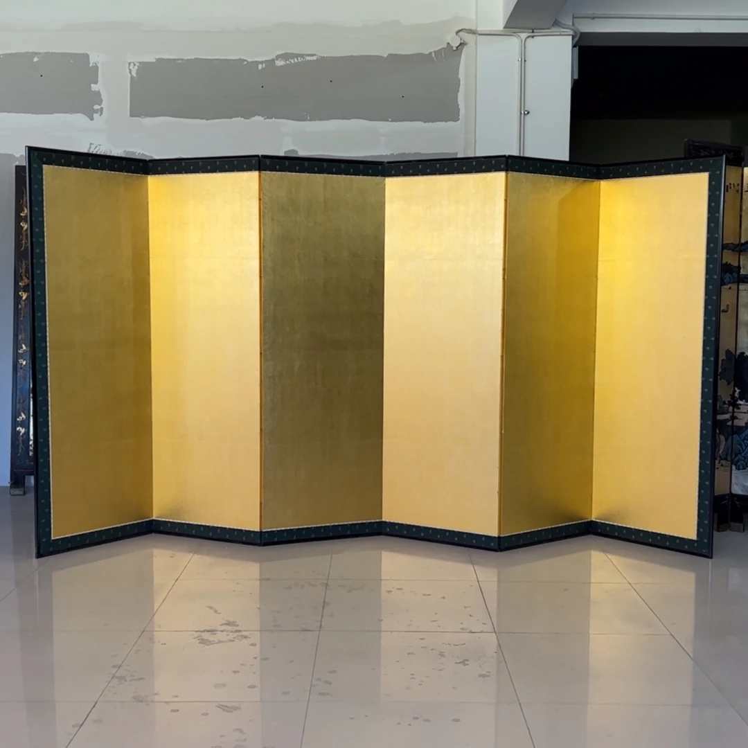 绘画金箔屏风框画空间美学