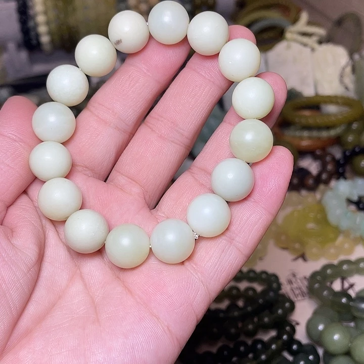 蛇纹石玉未镶嵌手链