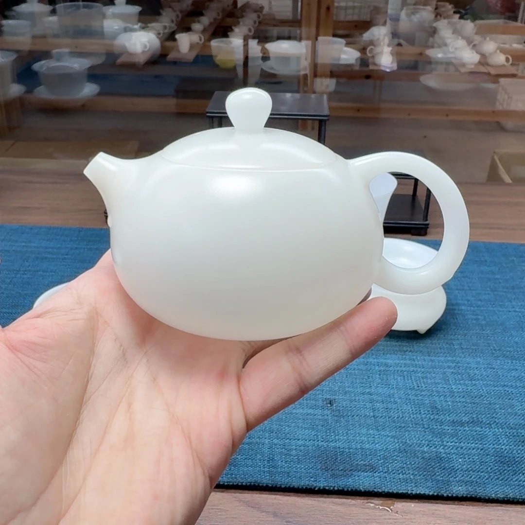 凤鸣素烧薄胎璞玉瓷茶具
