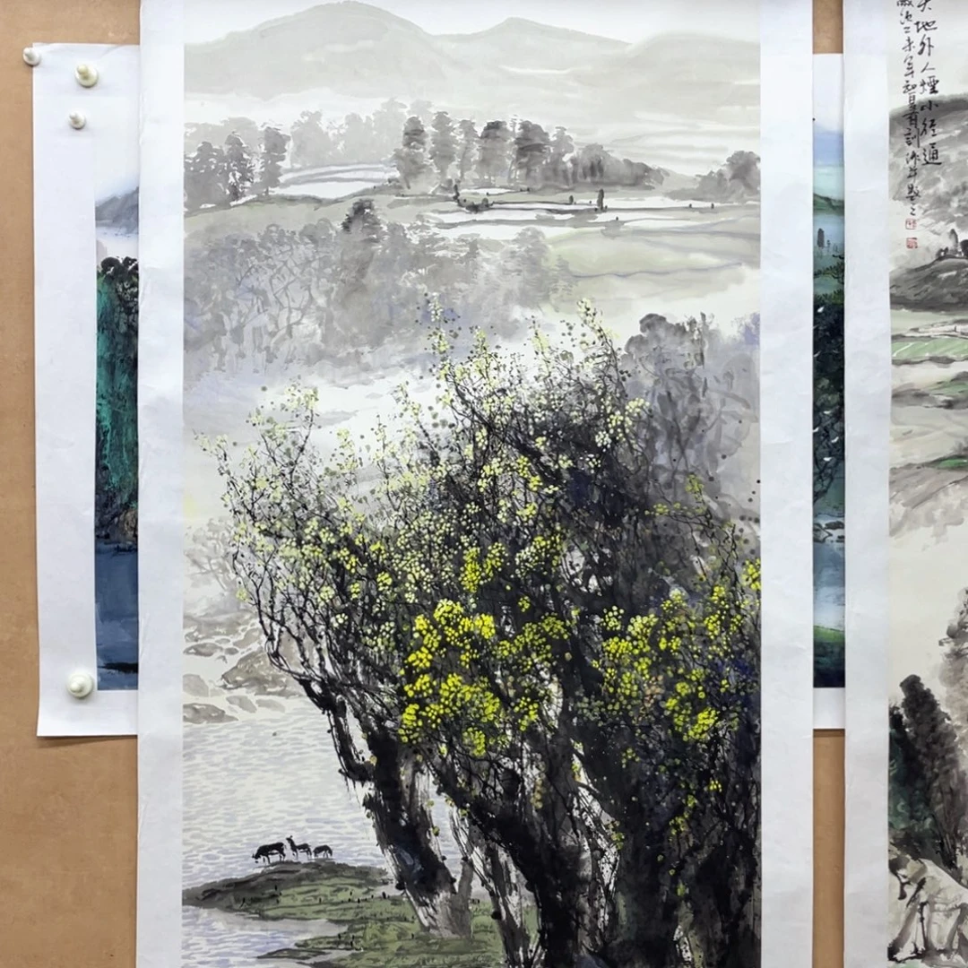 宾***生国画手绘国画，精品山水高货