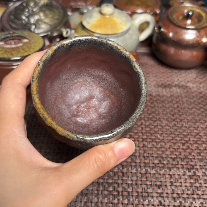 茶杯紫砂手捏小抔120
