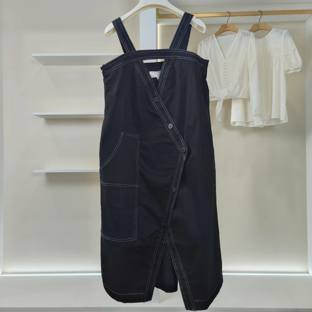 尚系列  Z267-5  女装时尚休闲设计师背带连衣裙黑色1607540AW