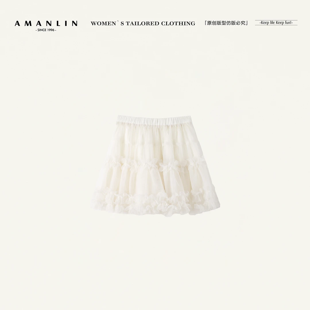 AMANLIN/阿谩琳欧若风清仓短裙D598837