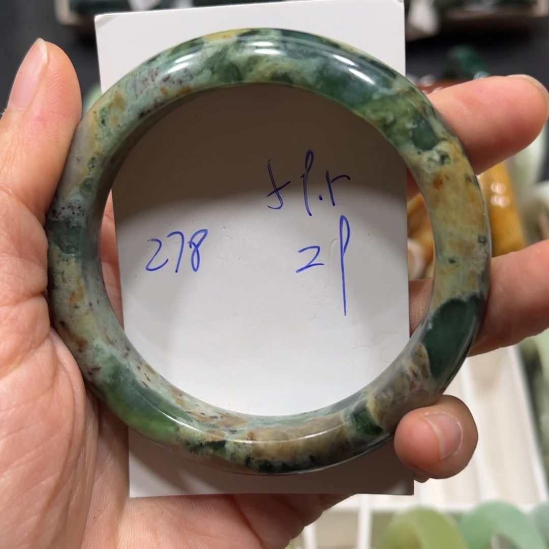 未镶嵌蛇纹石玉手镯
