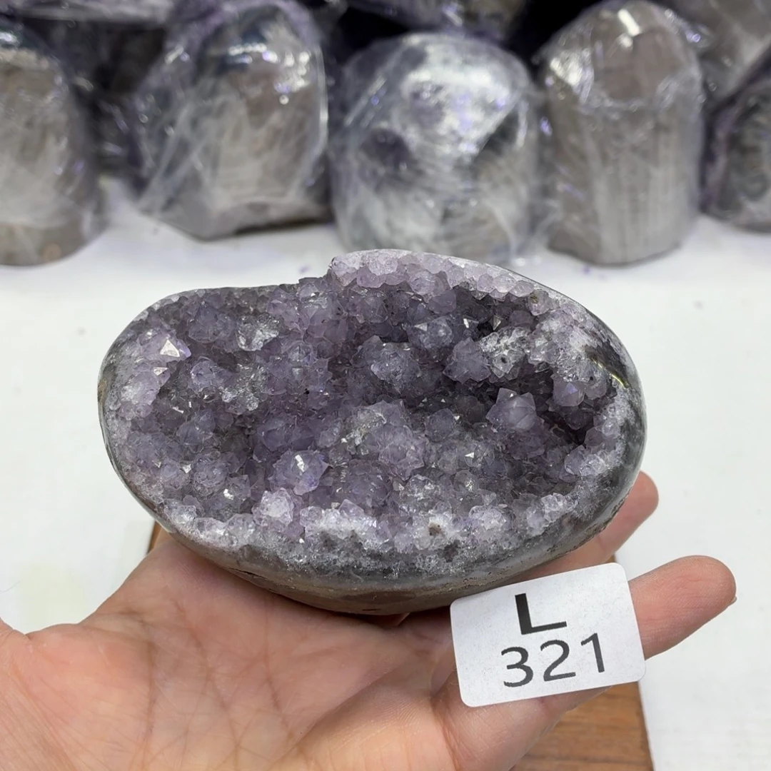 未镶嵌摆件水晶天然紫水晶